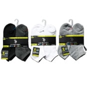 Wholesale - 6pk MEN L/C CUSHION SOCKS U.S. POLO ASSN. ASST STYLES SIZE 6-12 C/P 48, UPC: 662239080026